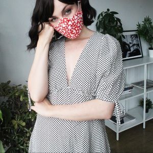 Polka Dot V-neck Dress